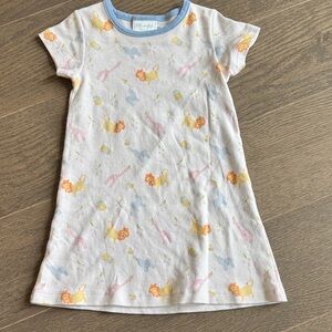 Little English Pastel Animal Print Party Dress